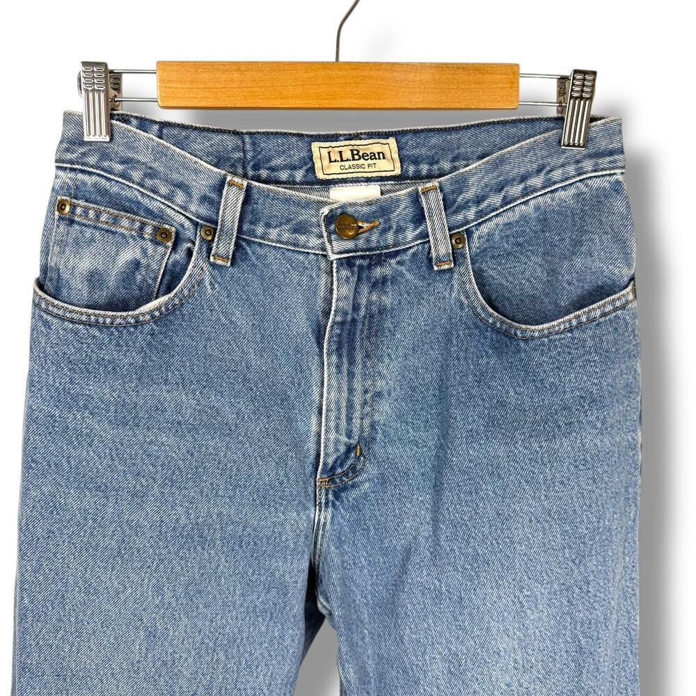 L.L. Bean Jeans Womens 10 Regular Medium Wash Classic Fit High Rise Mom Vintage - Picture 2 of 12